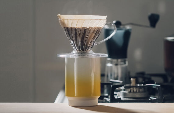 アセミコのカップはドリップコーヒーを入れるのに最適です。